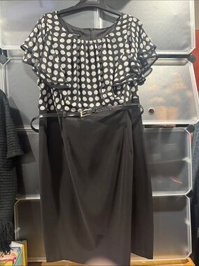 Black and White Polka Dot Blouse